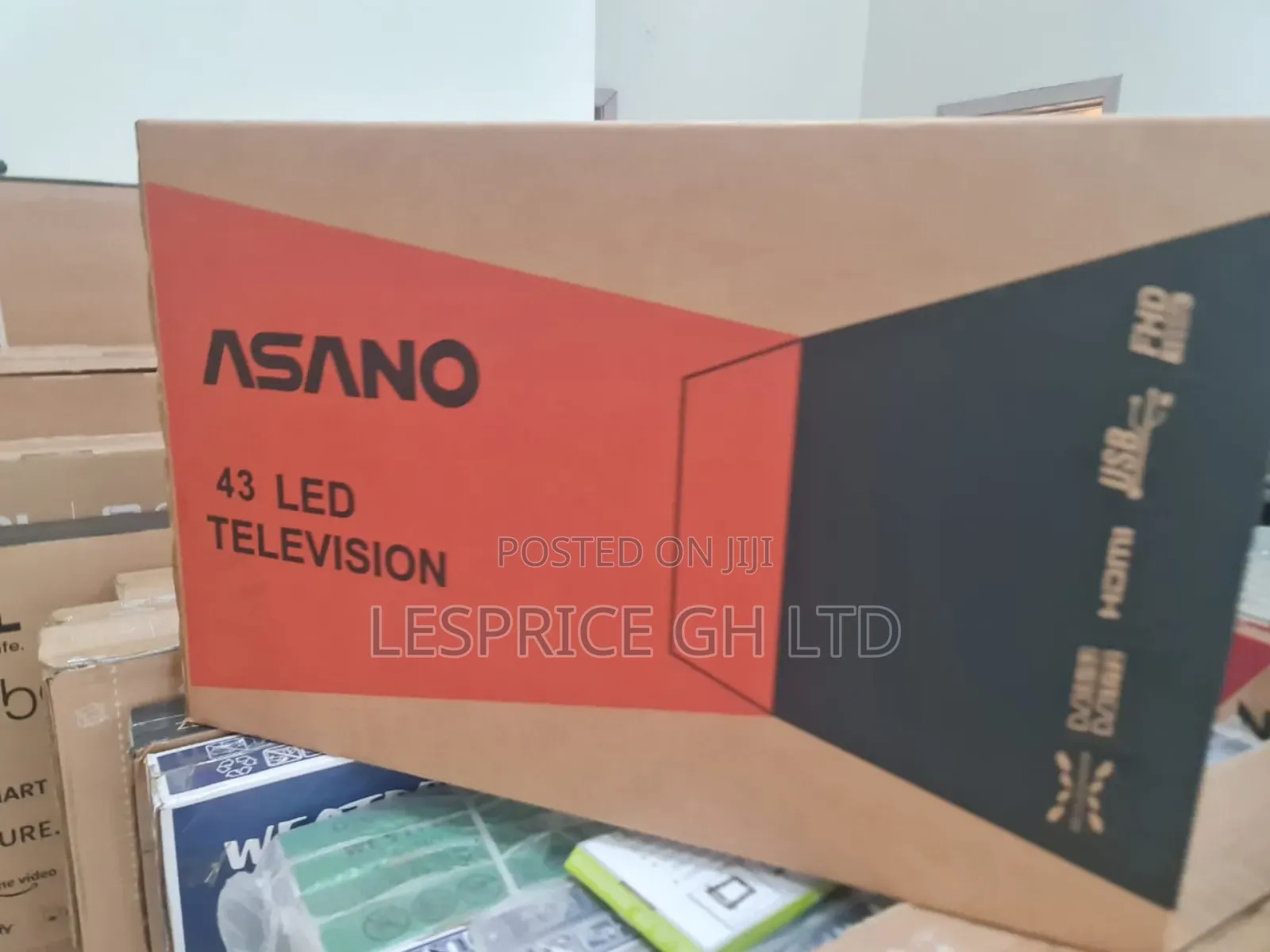 43" Asano FHD Tv: Ultra Thin Modern