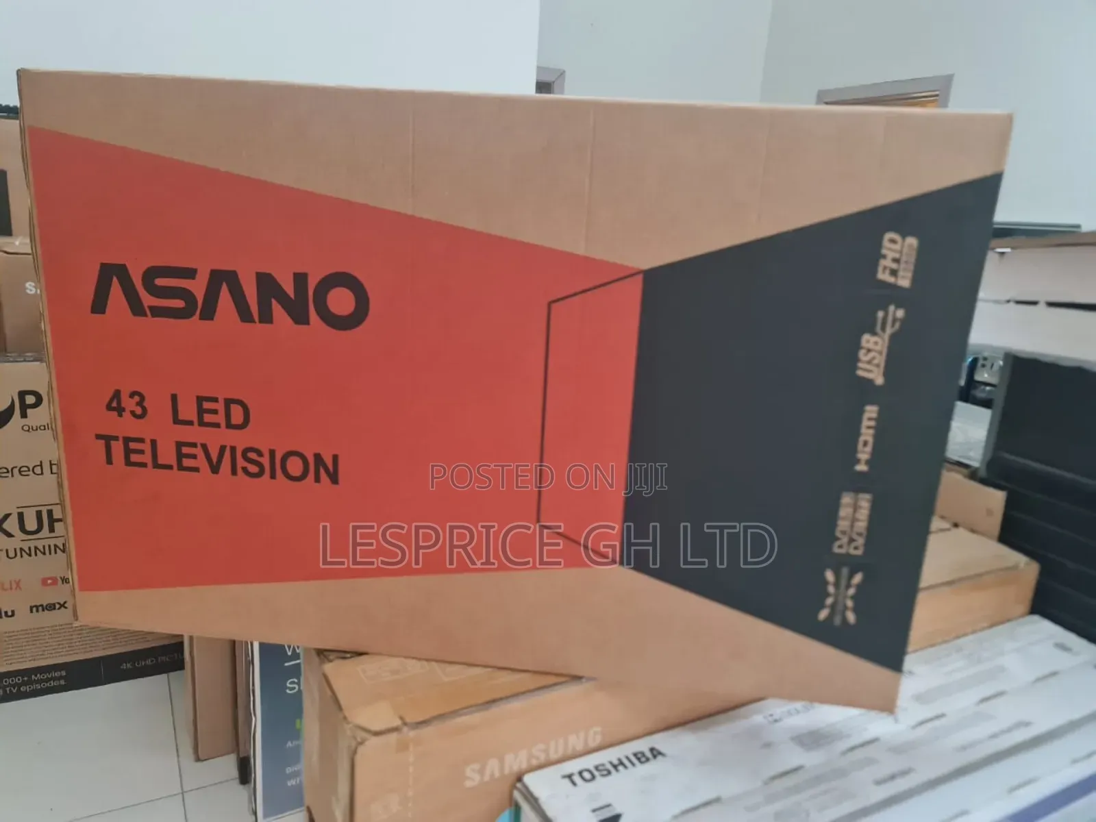 Asano 43" FHD Tv - Satellite Ready!