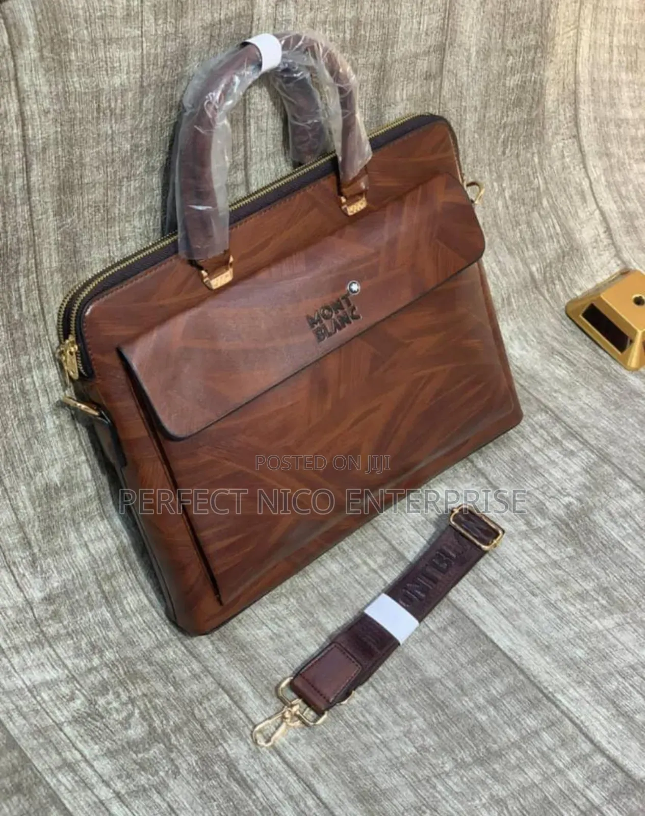 Brown Office Laptop Bag for Men