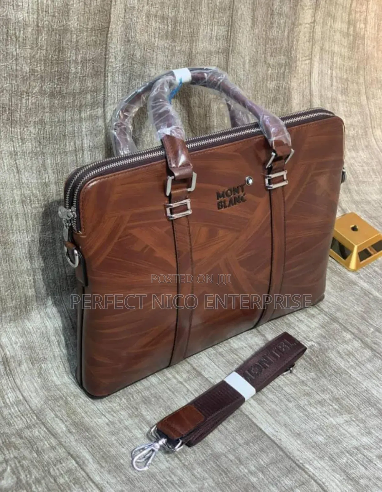 Brown Office Laptop Bag for Men