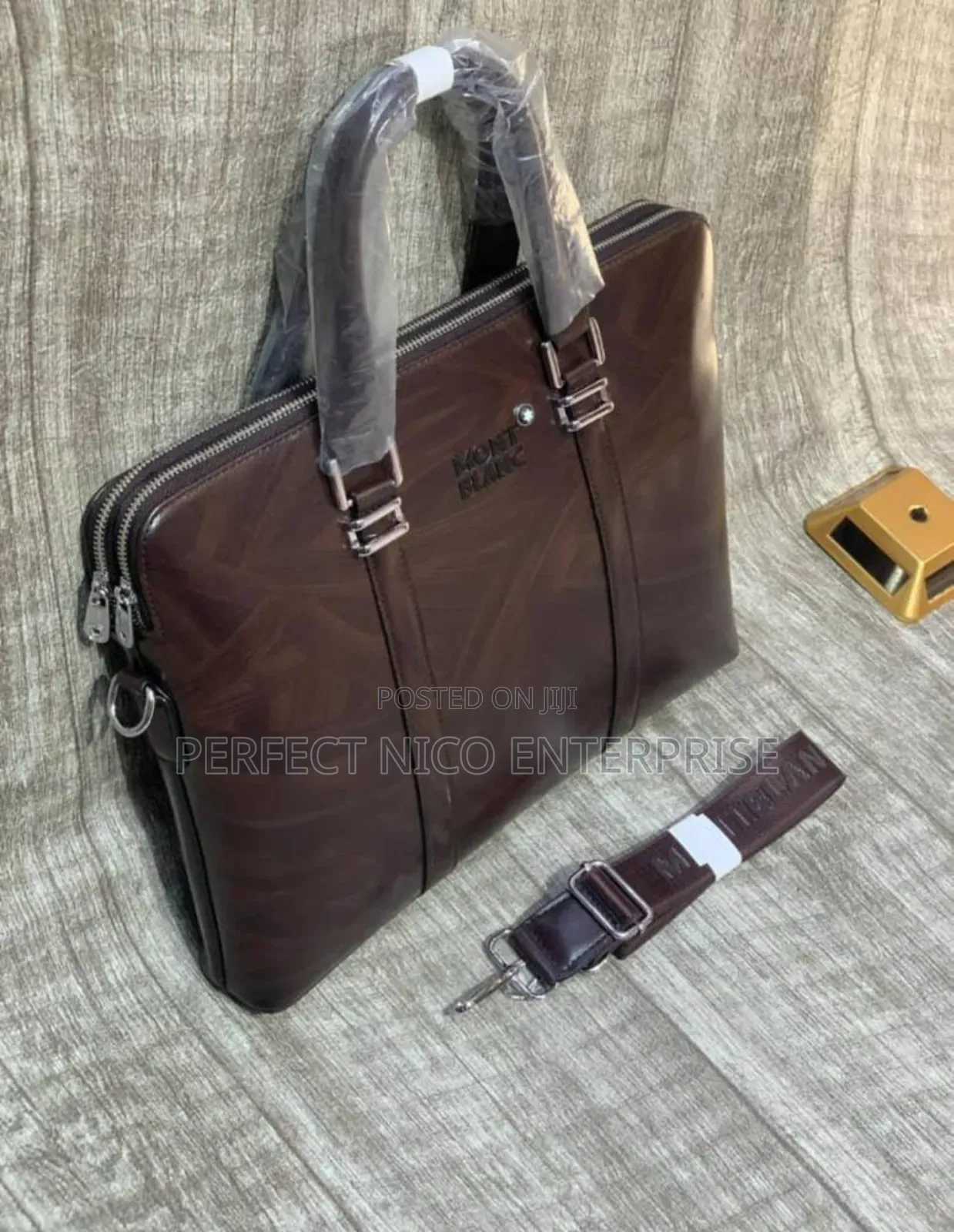 Brown Office Laptop Bag for Men