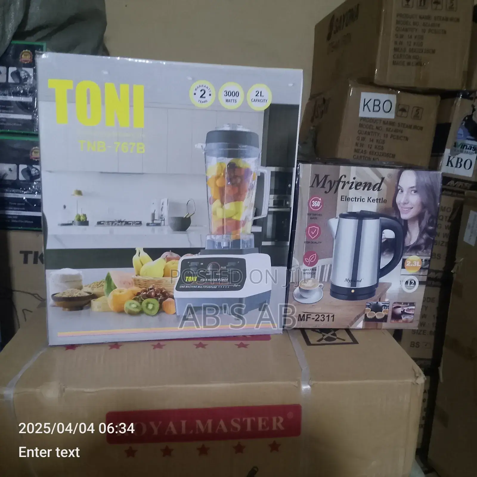 Toni Commercial Blender With Electric Kettle
