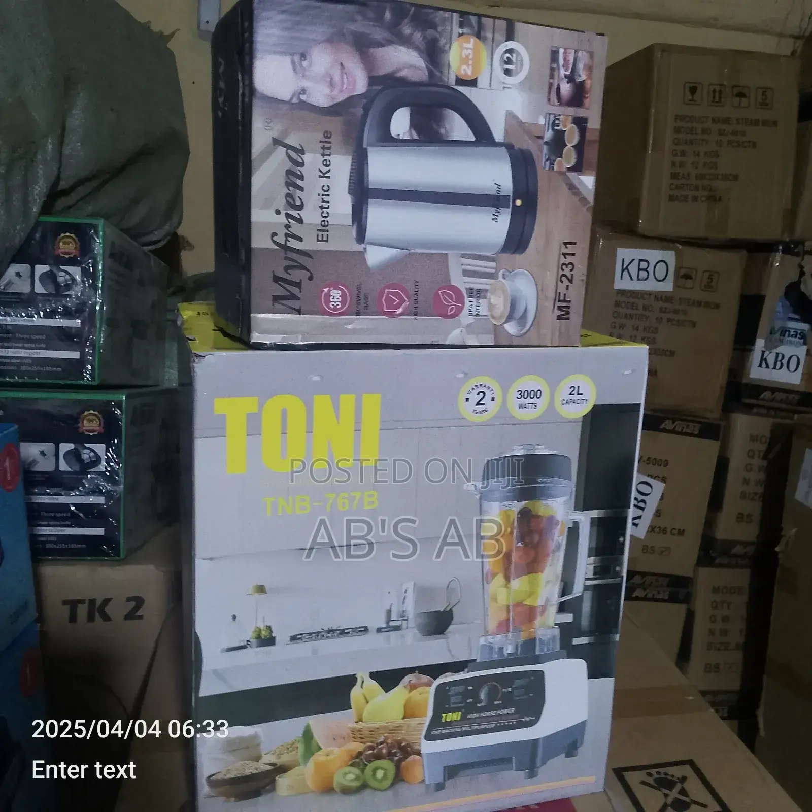 Toni Commercial Blender With Electric Kettle