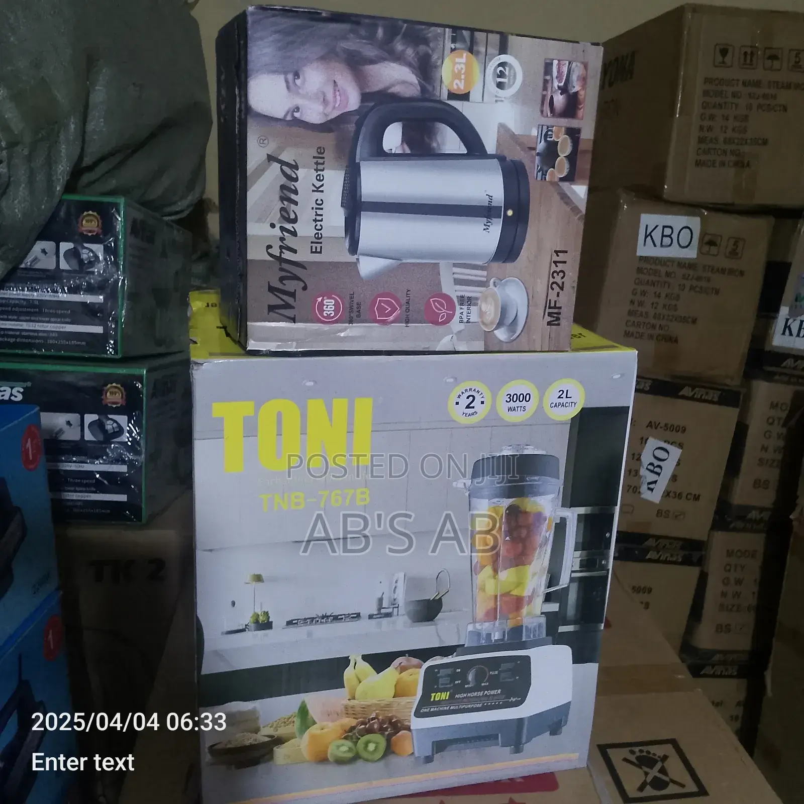 Toni Commercial Blender With Electric Kettle