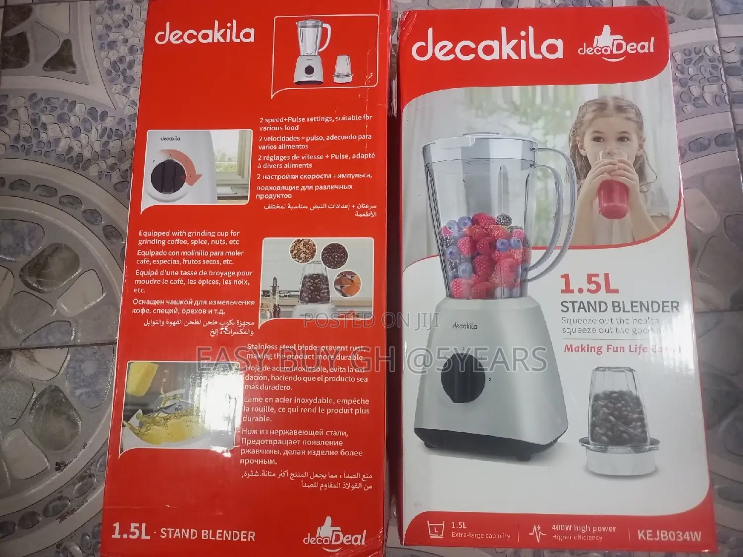 Cute and Simple Decakila 1.5l Stand Blender