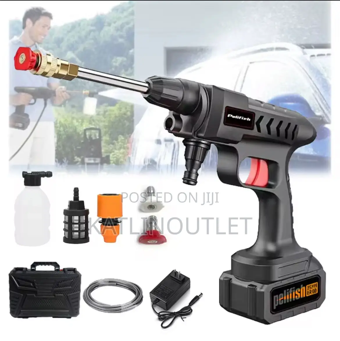 Cordless Portable Car Pressure Gun
