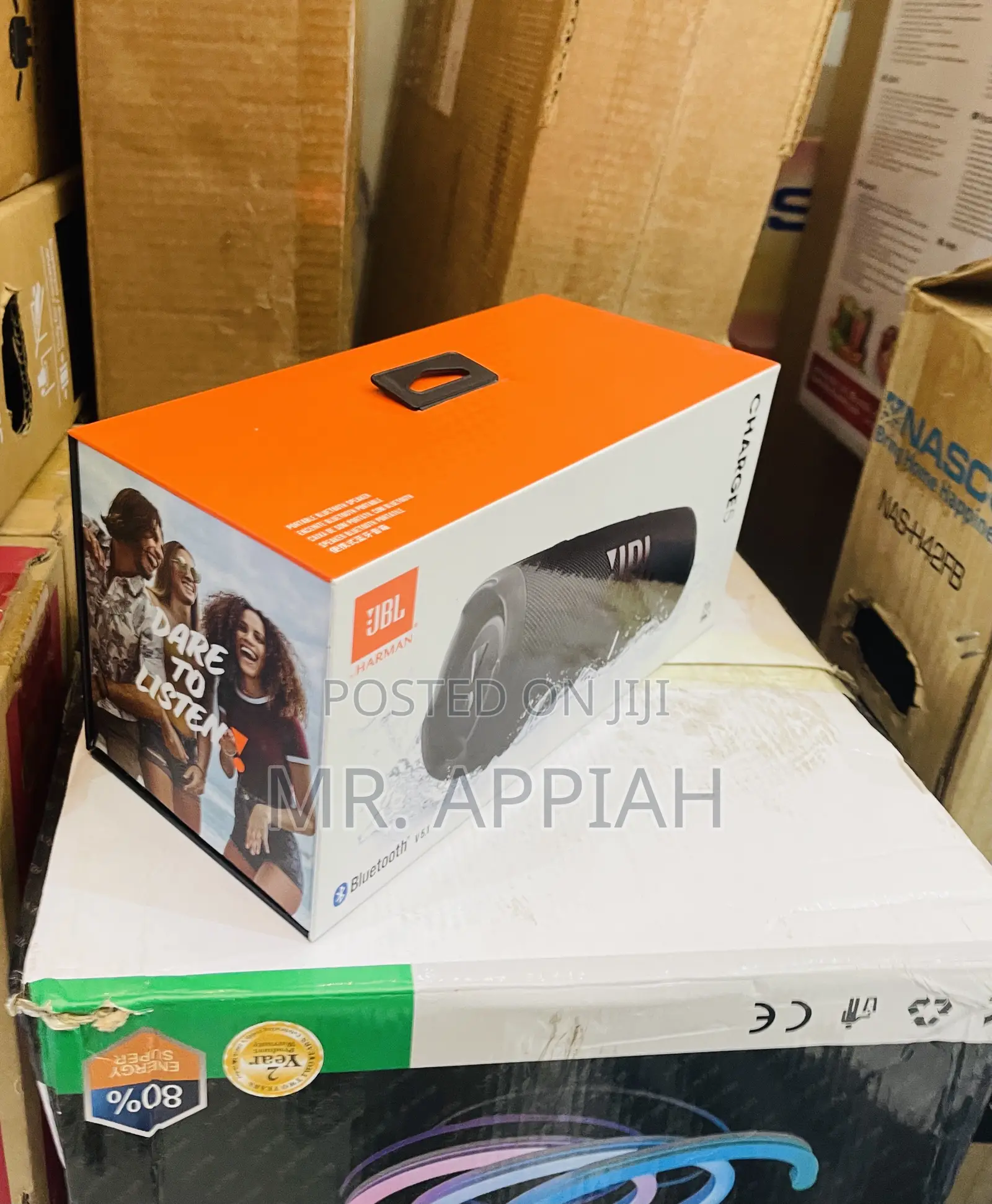 Premium JBL Charge 5 Wireless Portable Speaker.