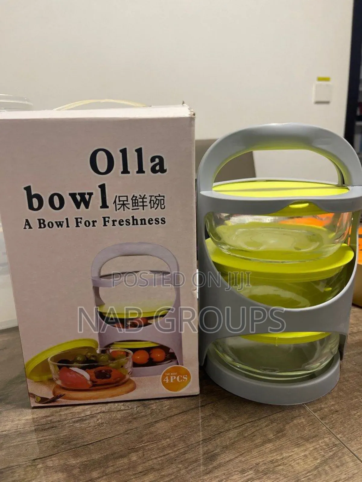 3pcs Glass Lunch Set