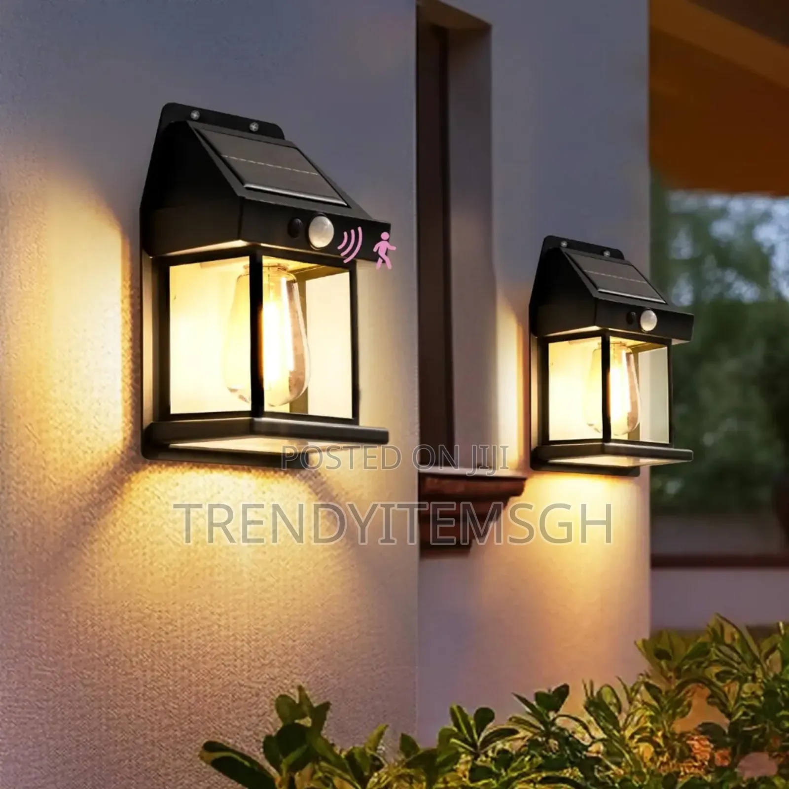 Solar Powered Tungsten Filament Wall Lamp