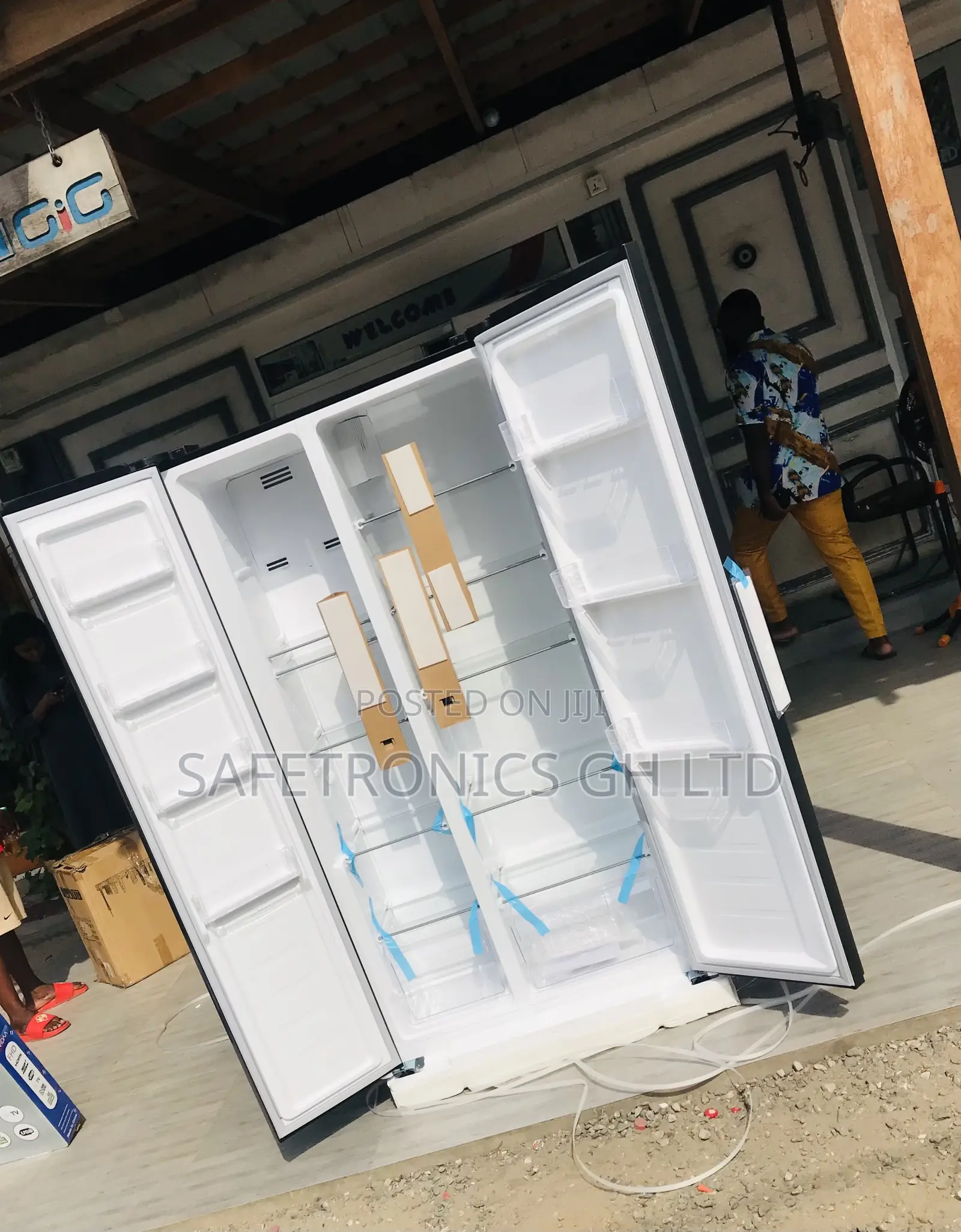Kindly Purchase Grey Doubledoor Sidebyside Nasco Fridge