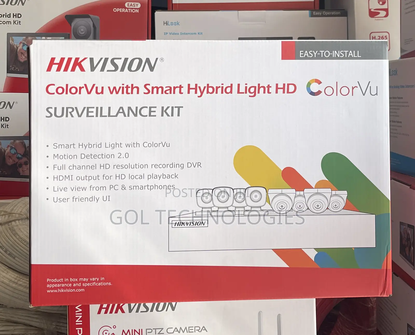 8ch Colorvu Hikvision Kit With 500gb HDD Full Color Audio