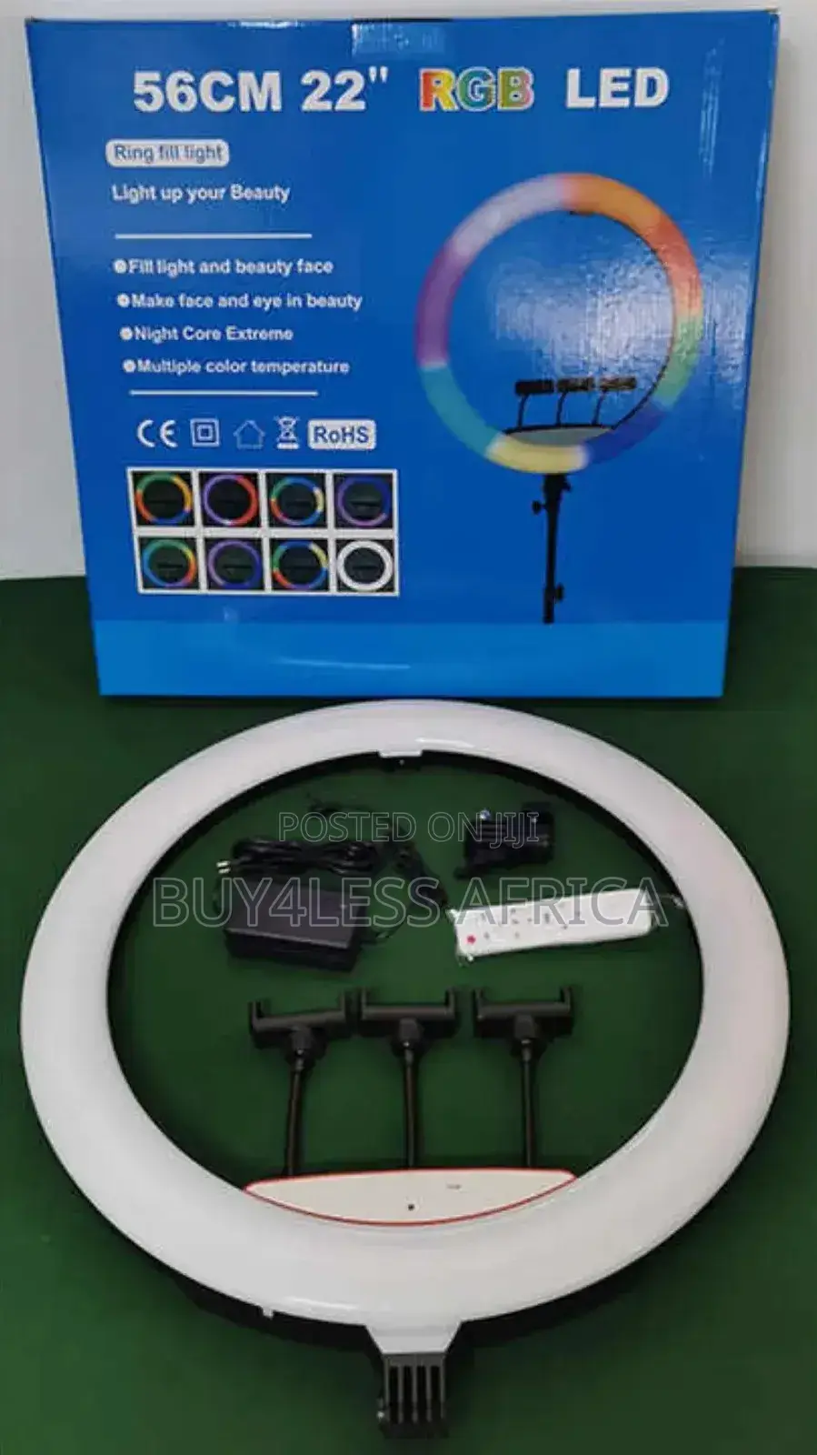 22" Ringlight Complete With Stand ( Change Different Colors)