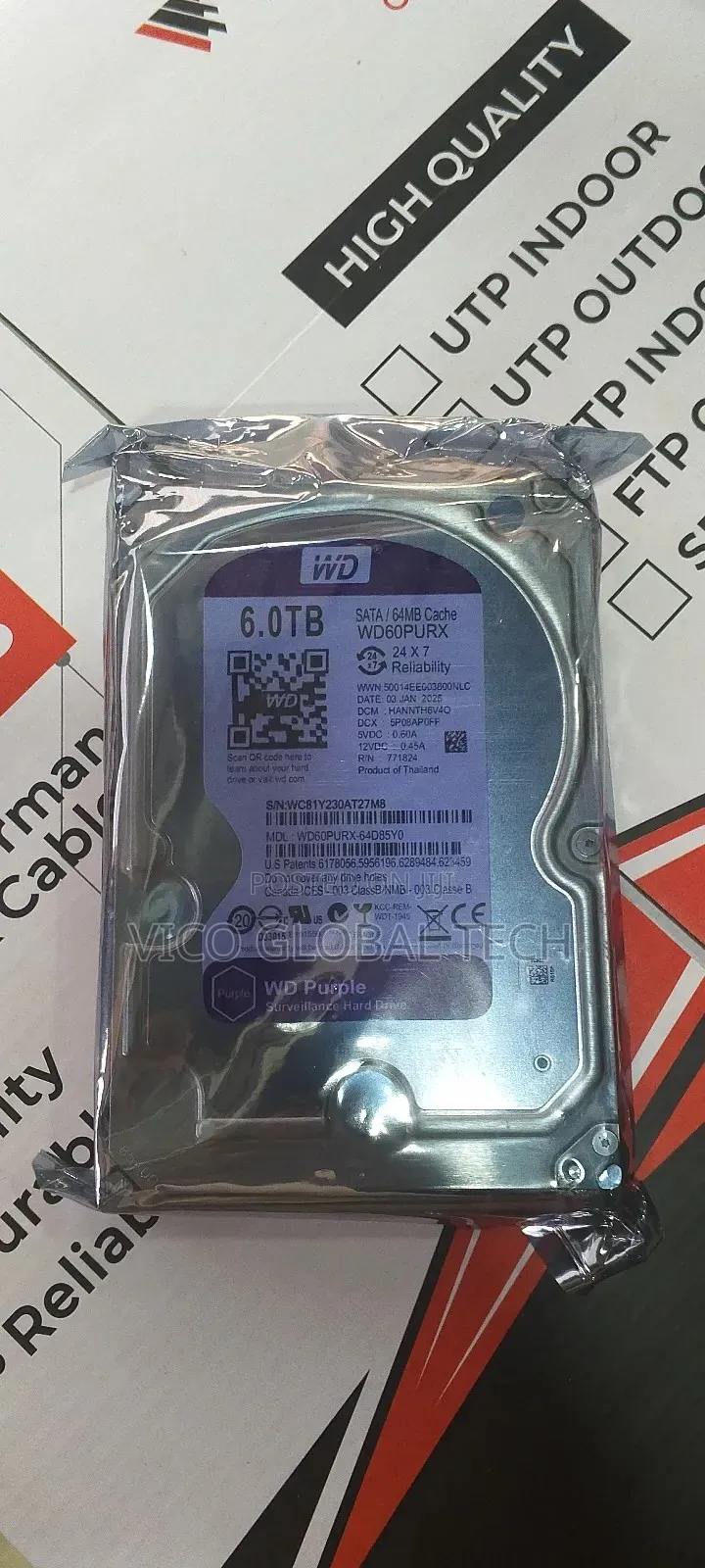 6tb Wd Sata Surveillance HDD