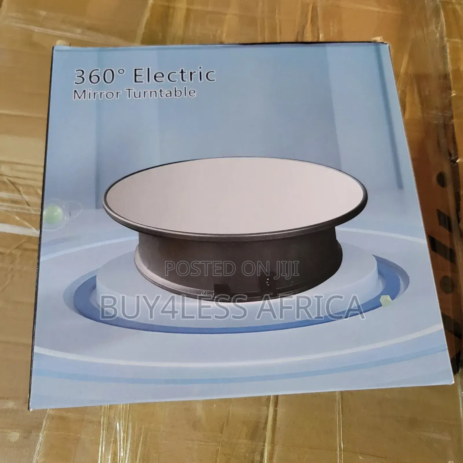 Rotating Display Stand With Mirror Finish