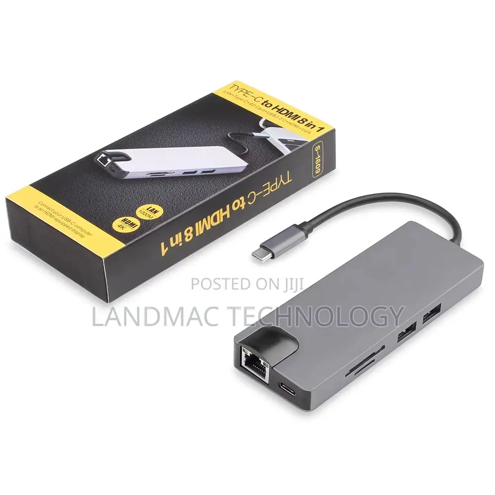 Type C 8-in-1 Adapter8 in 1 Type C to Usb-C Hdmi Adapter