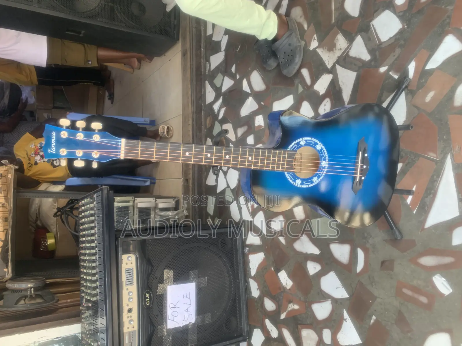 Acoustic Guitar Blue