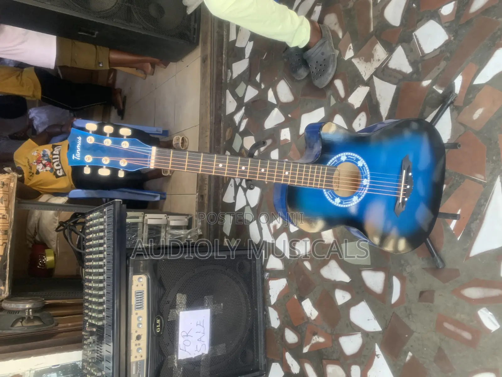 Acoustic Guitar Blue