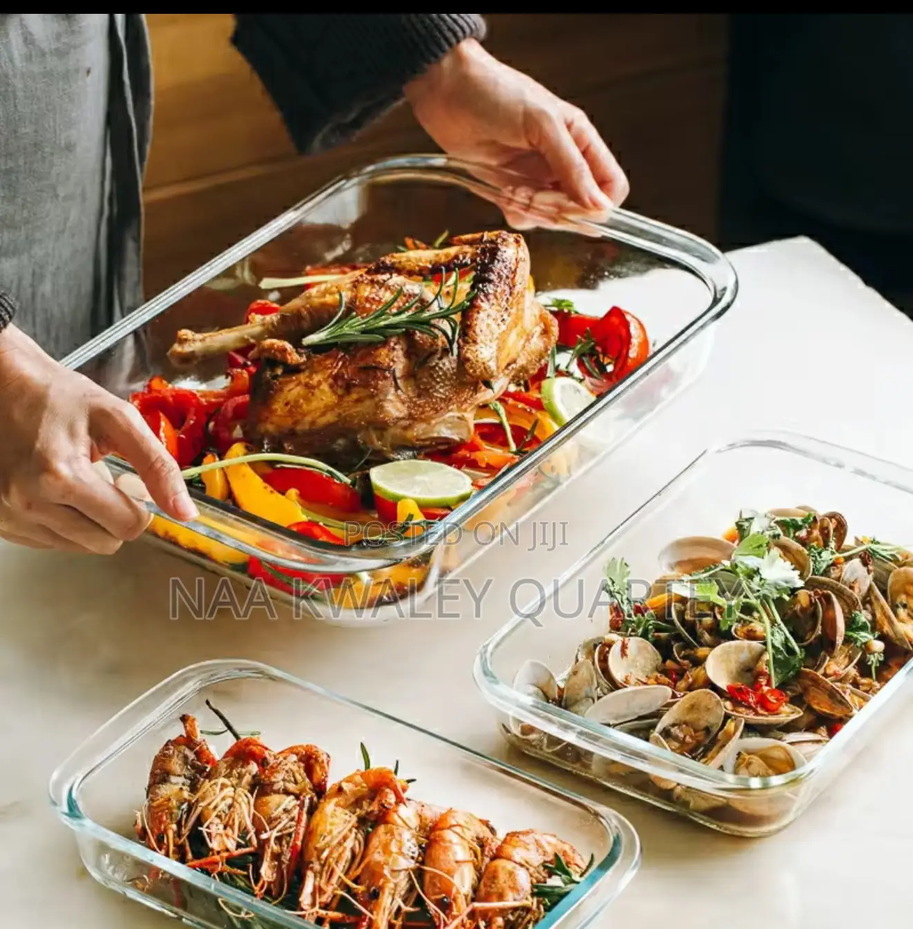 3pcs Borosilicate Glass Bowls