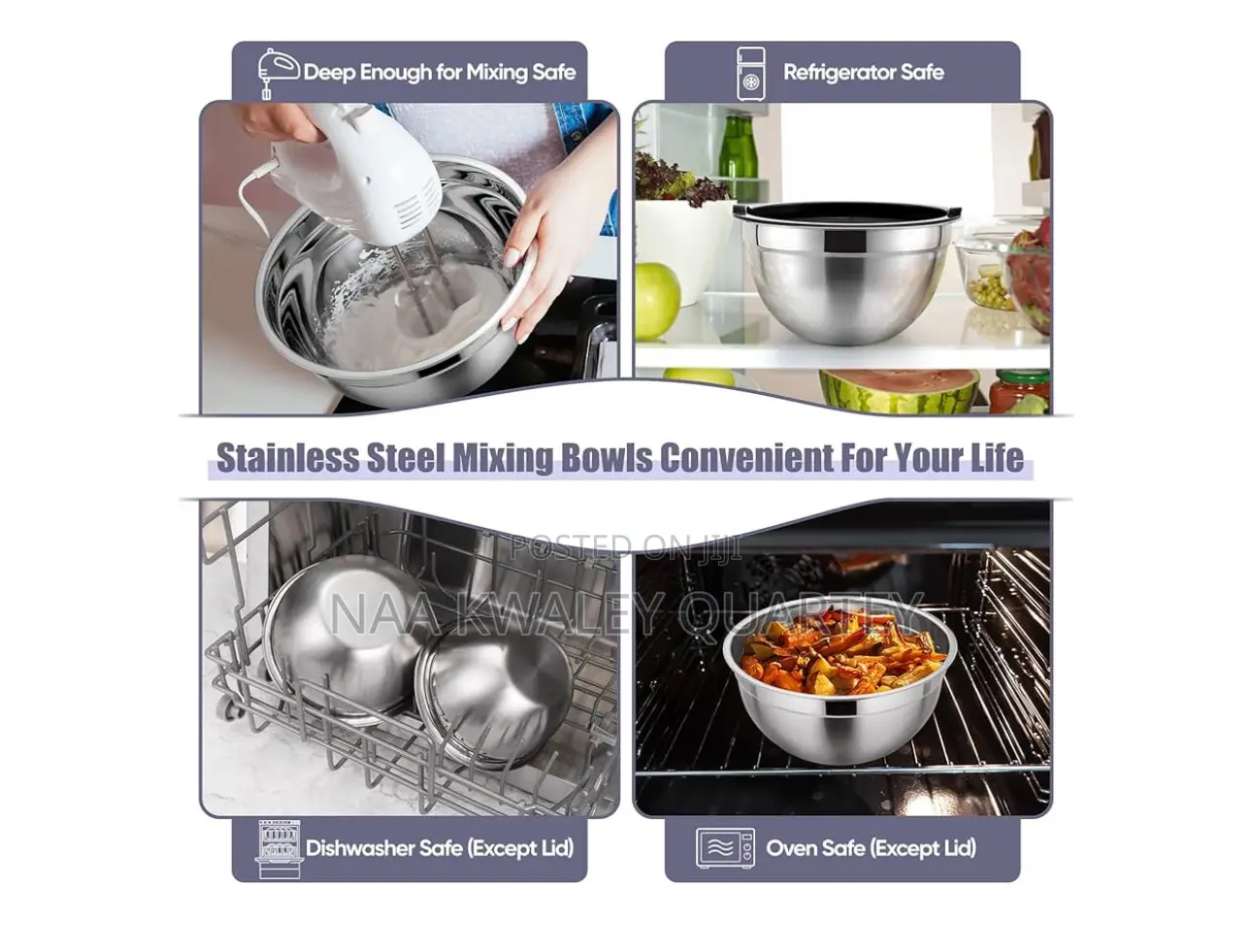 3pcs Stainless Steel Bowls