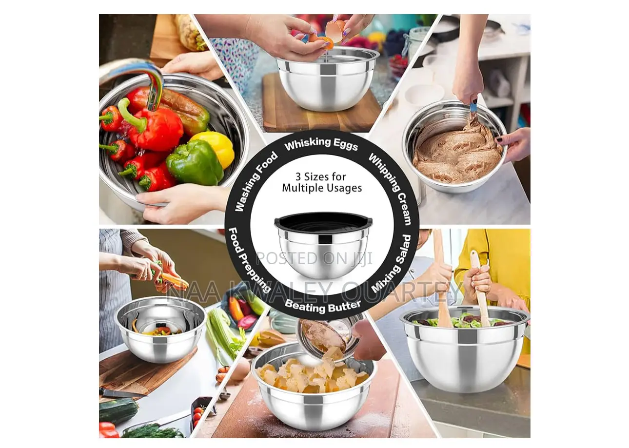3pcs Stainless Steel Bowls