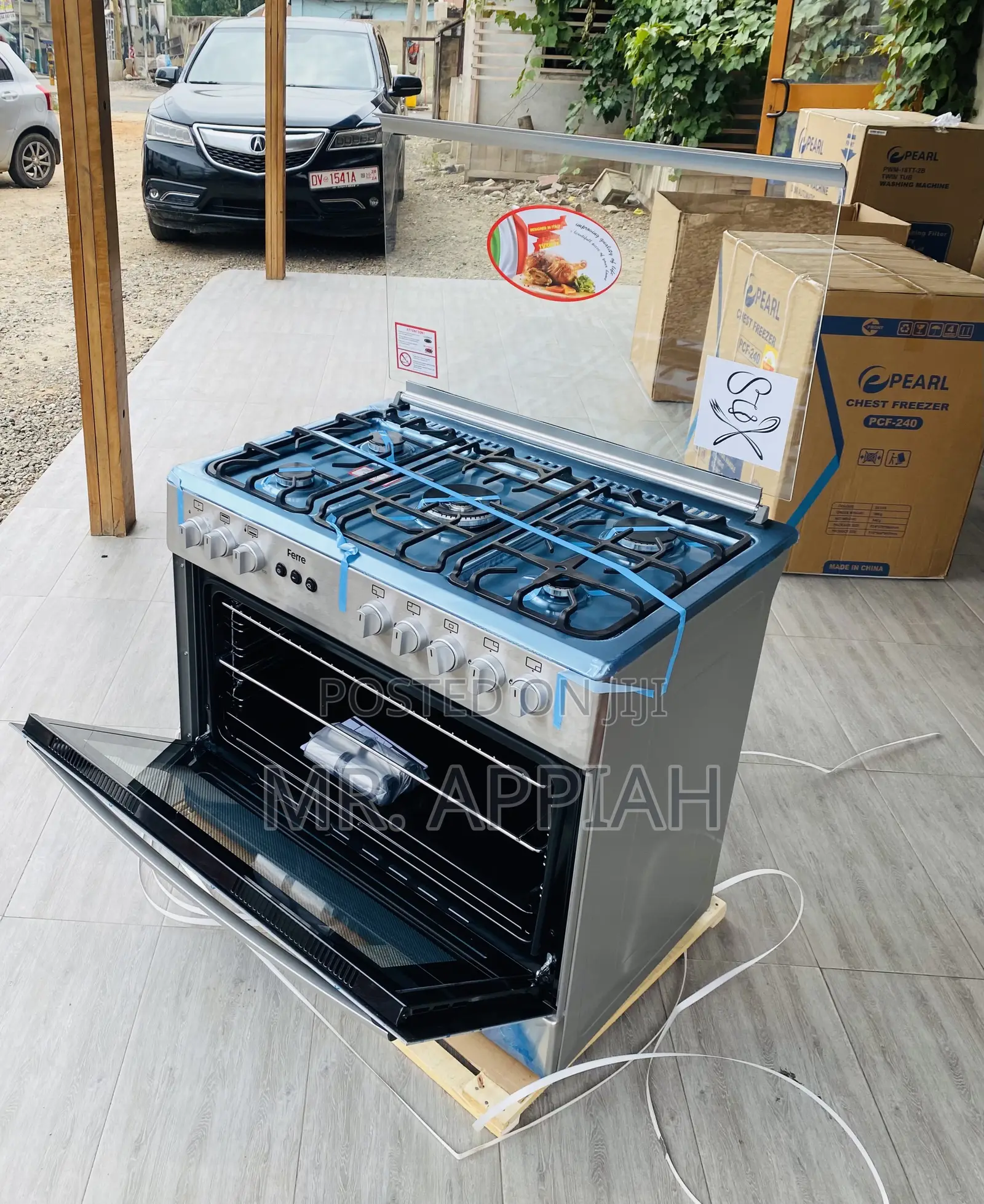 Effortless Cooking Ferre 60x90 5 Burner With Oven Grill.