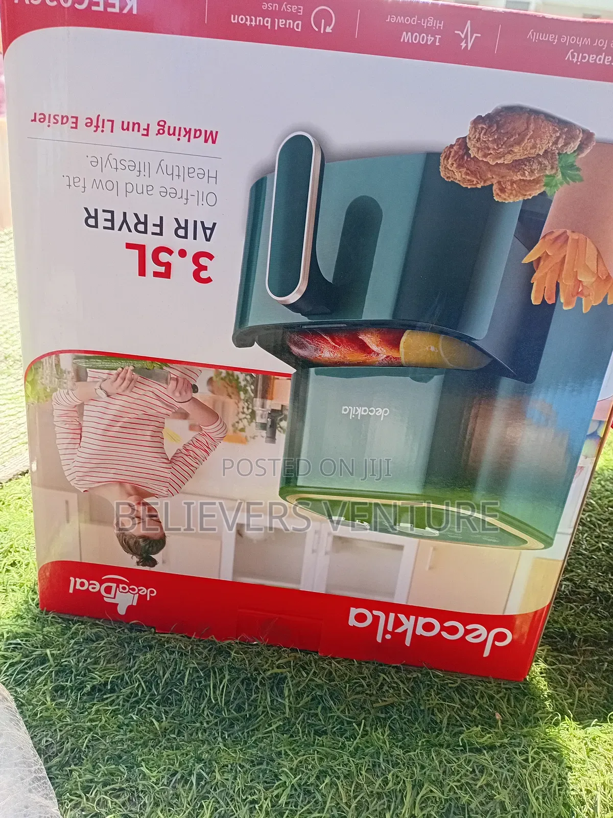 Spacious 3.5l Airr Fryer Cool Air Fryer Decakila