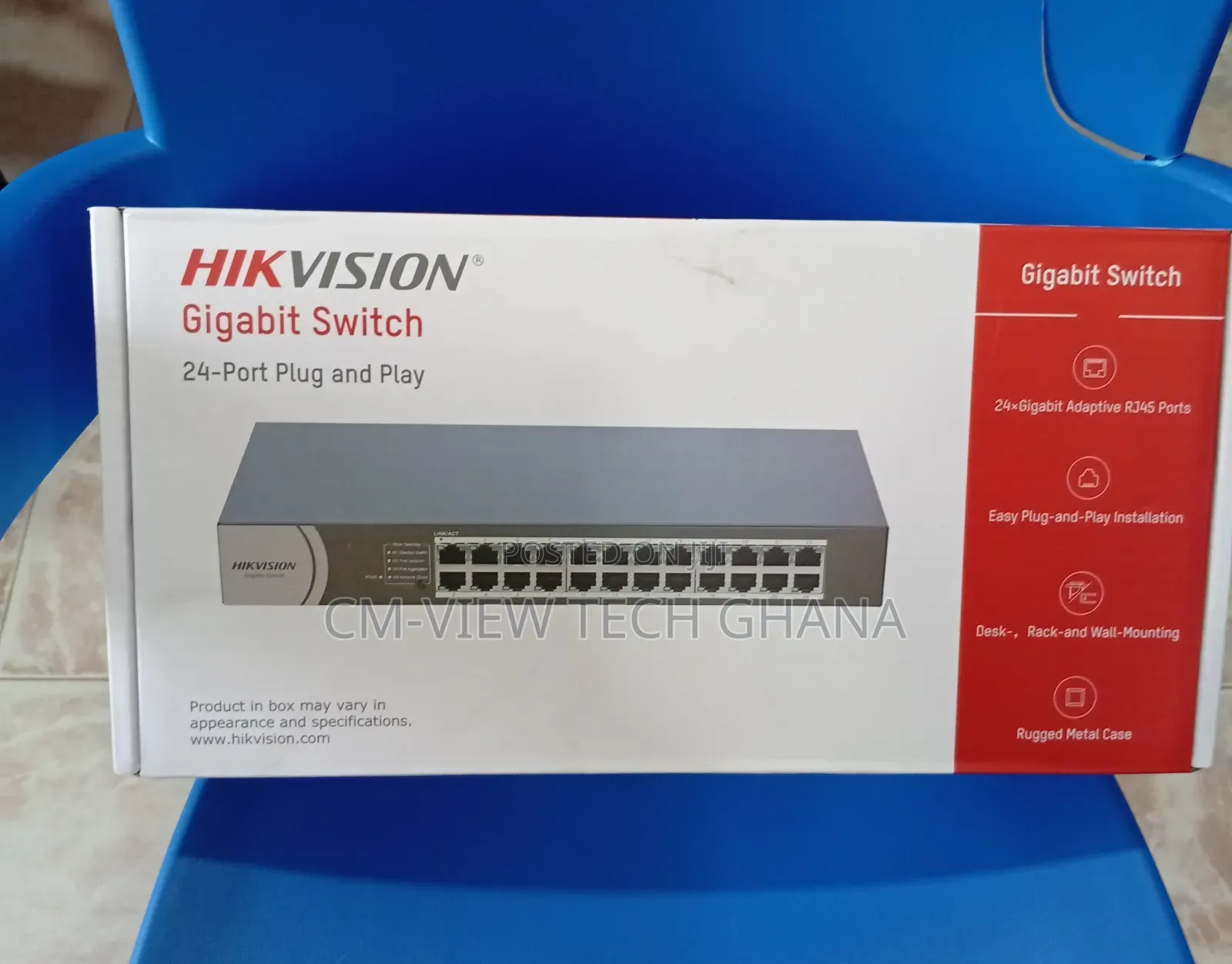 24port Gigabyte Switch Hikvision Plug and Play