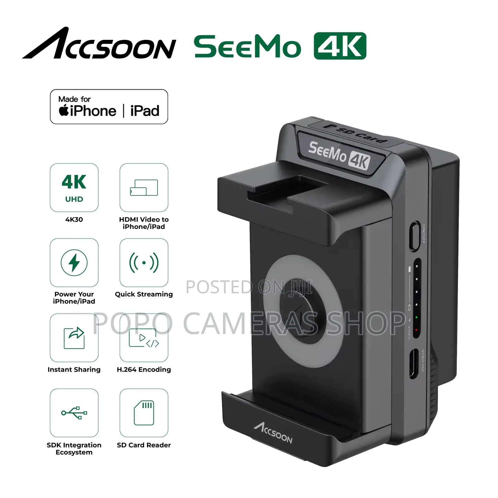 Accsoon Seemo Version, Mobile Monitor Converter for Apple