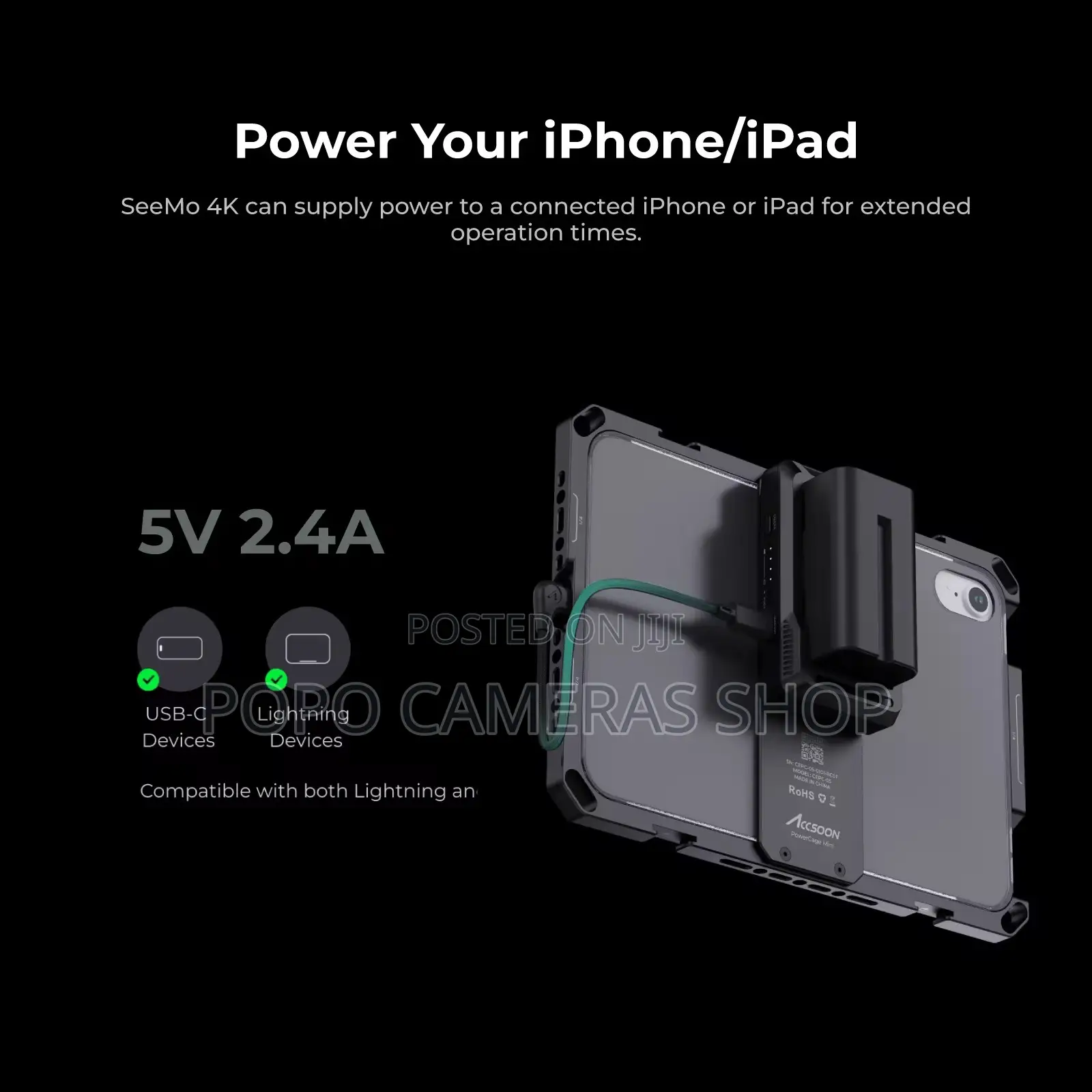 Accsoon Seemo Version, Mobile Monitor Converter for Apple