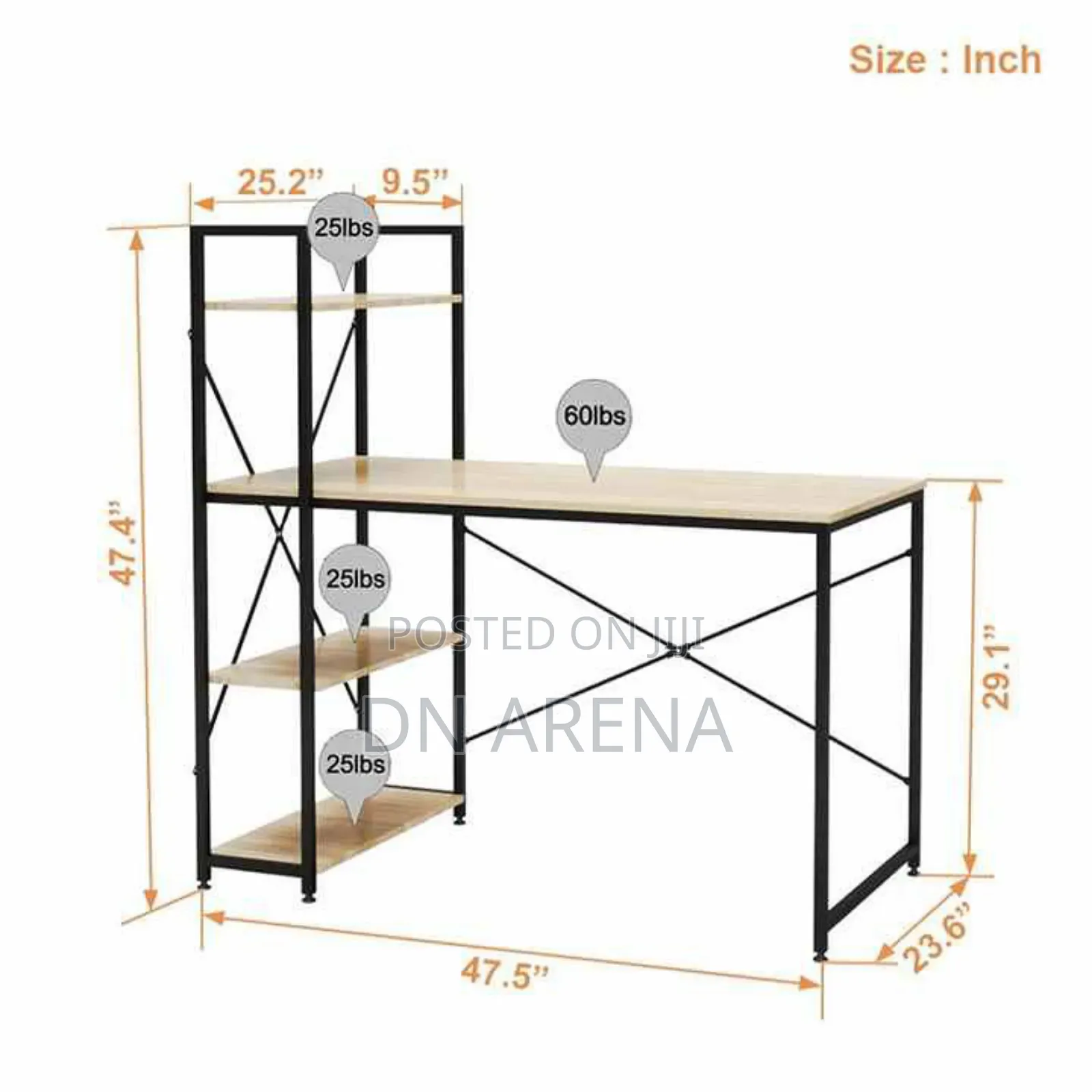 1.2m String Computer Desk