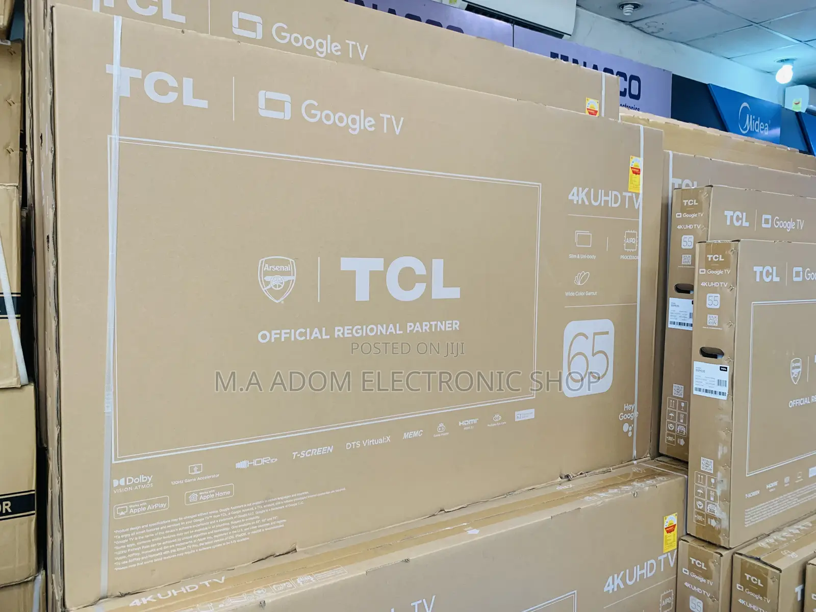 Slim Uni Body TCL 65” (P755) 120hz Gaming Led Tv