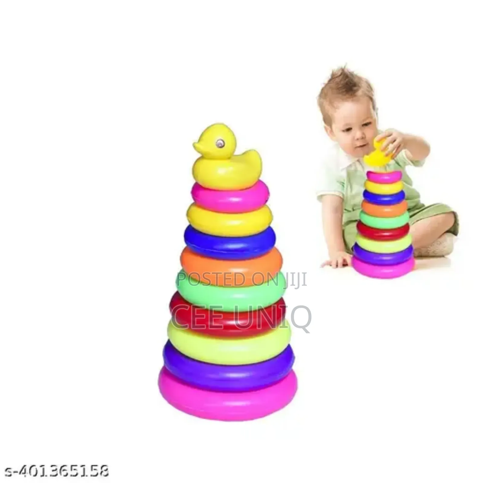 Rainbow Stacking Ring Toys for Kids