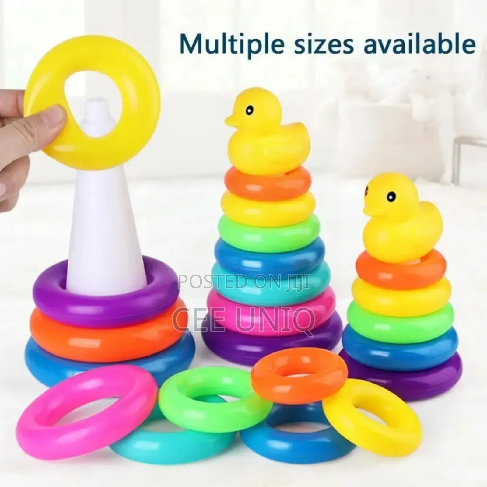 9 Pieces Stacking Ring Tower Construction Toys