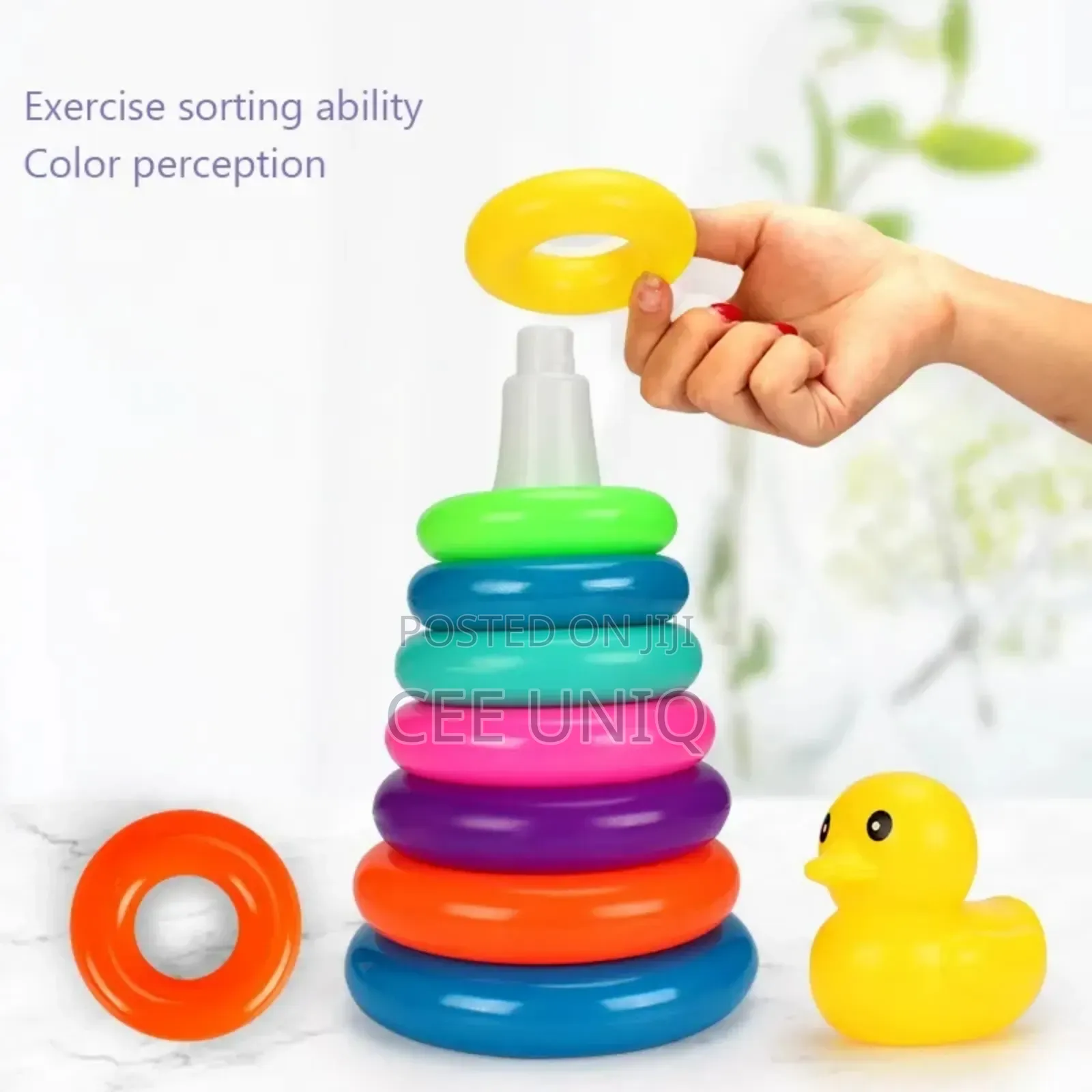 9 Pieces Stacking Ring Tower Construction Toys