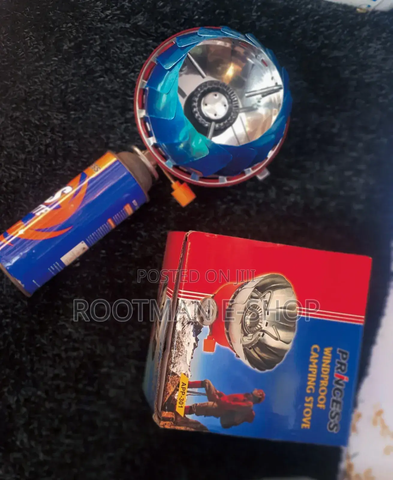 Wind Proof Camping Stove With 2 Gas Refills