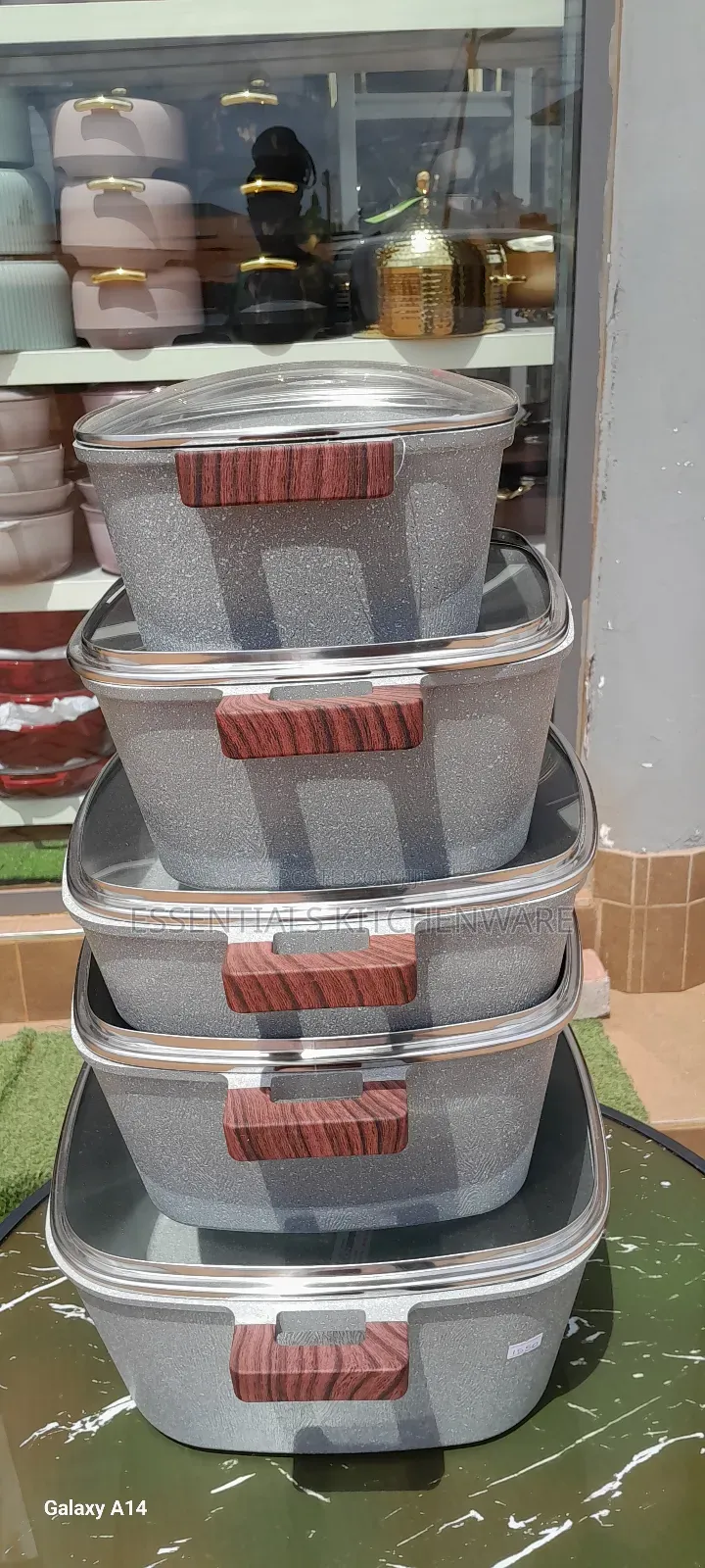 Love Smiles Non-Stick Granite Cookware Set