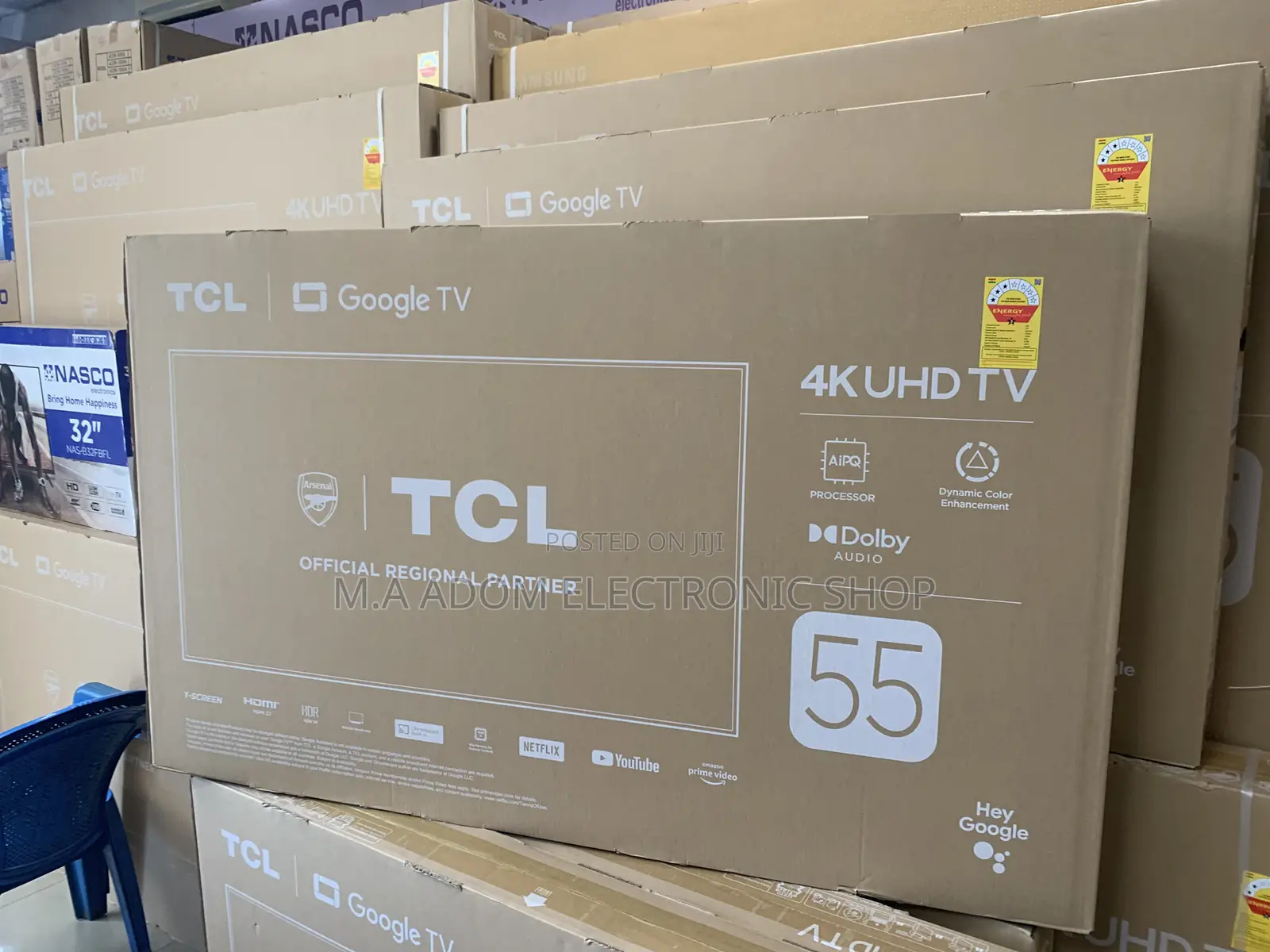 55” Android TCL Tv