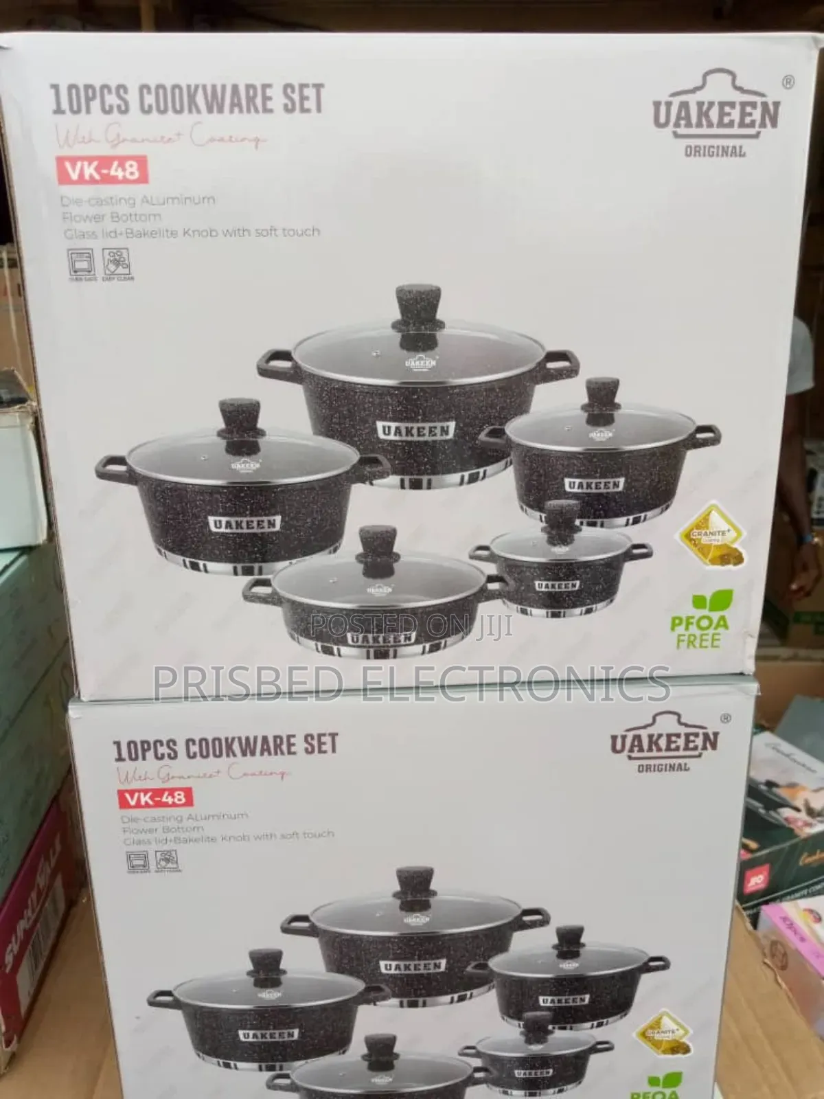 Uakeen 10pcs Granite Cookware Set Vk-48
