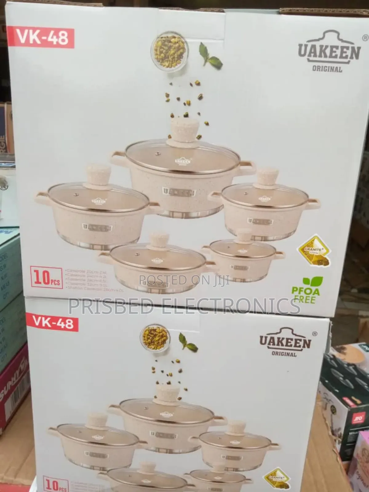 Uakeen 10pcs Granite Cookware Set Vk-48