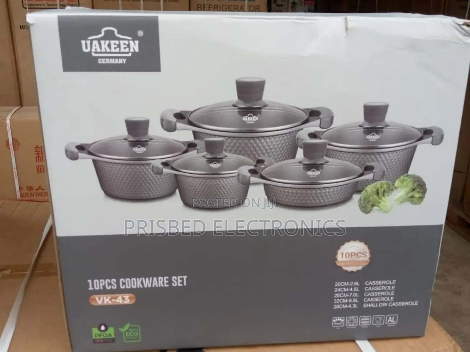 Uakeen 10pcs Granite Cookware Vk-43