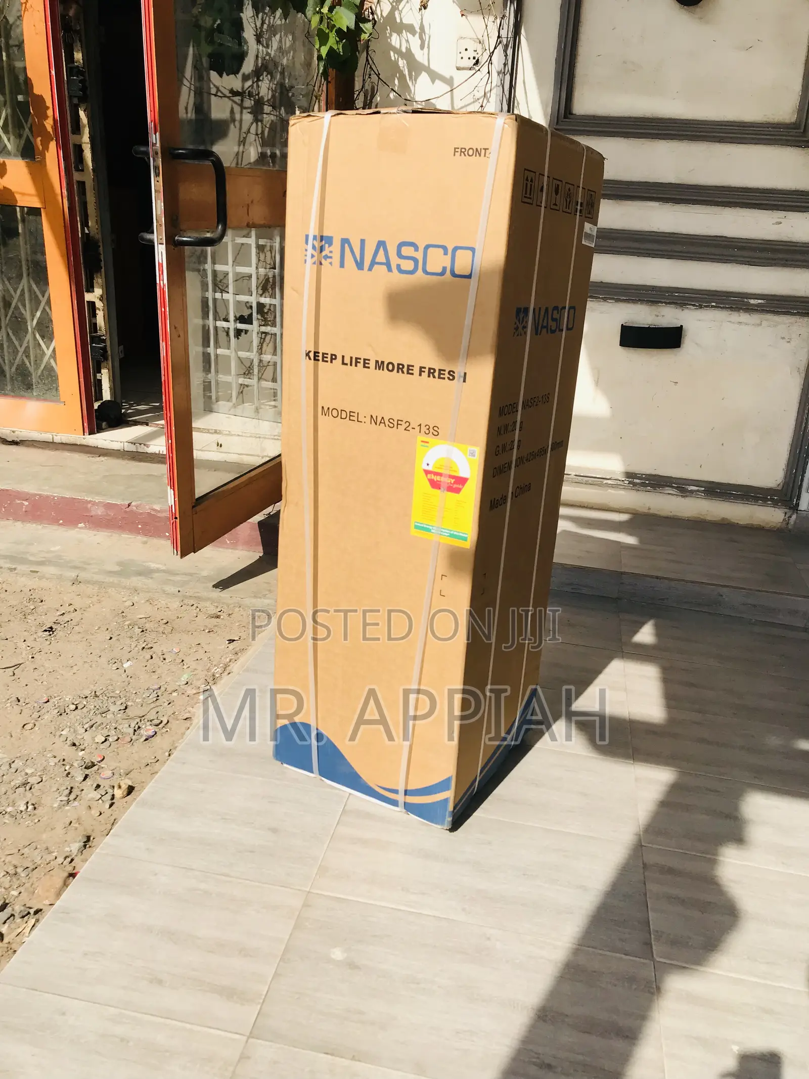 Energy Efficient Nasco Nasf2-13s Double Door Refrigerator.