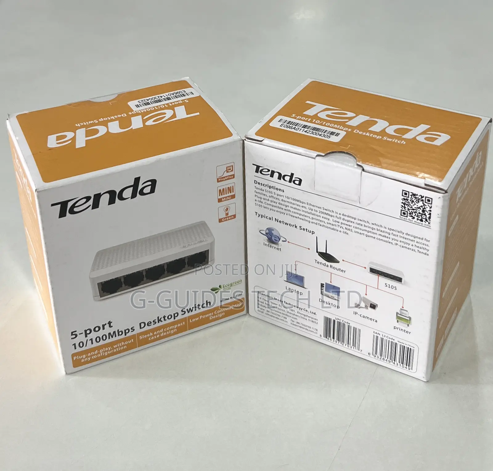 5-Port Tenda Switch, Tenda 5-Port 10/100mbps Desktop Switch