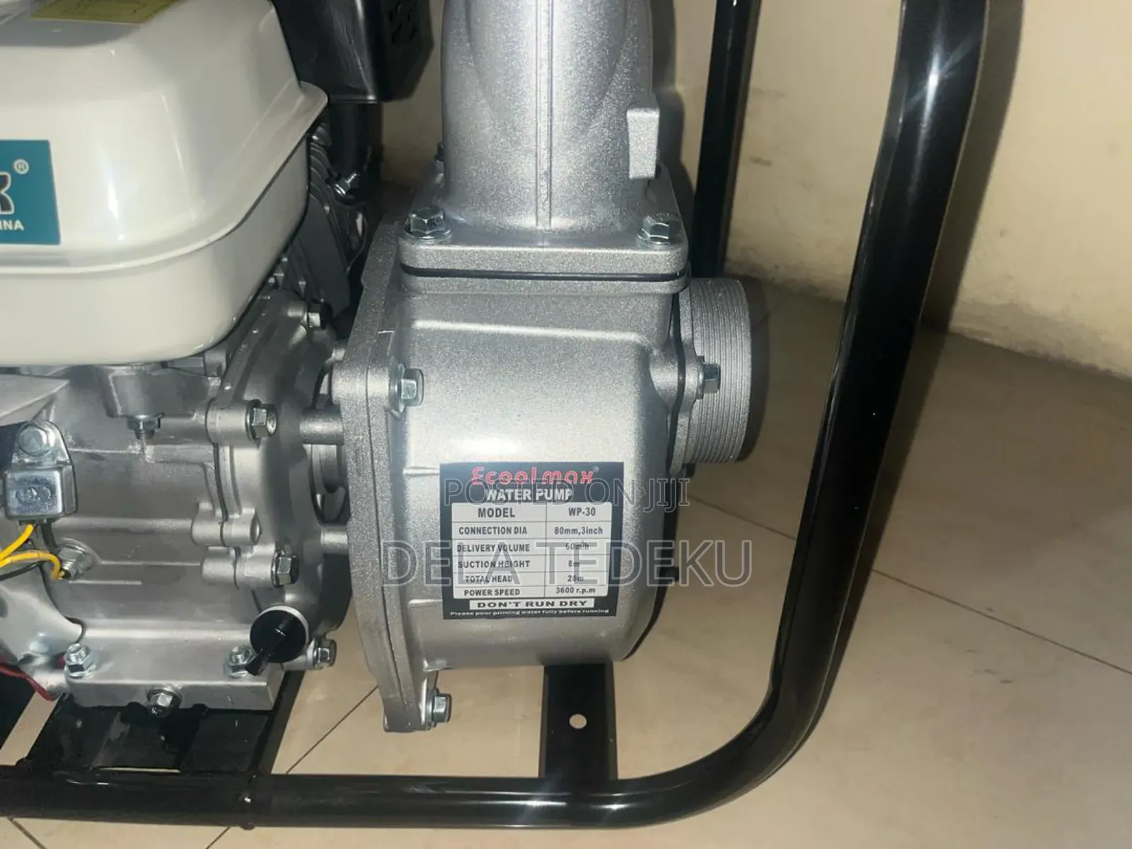 6.5hp 3"X3" Petrol Engine Water Pump/ at Caprice Bus Stop