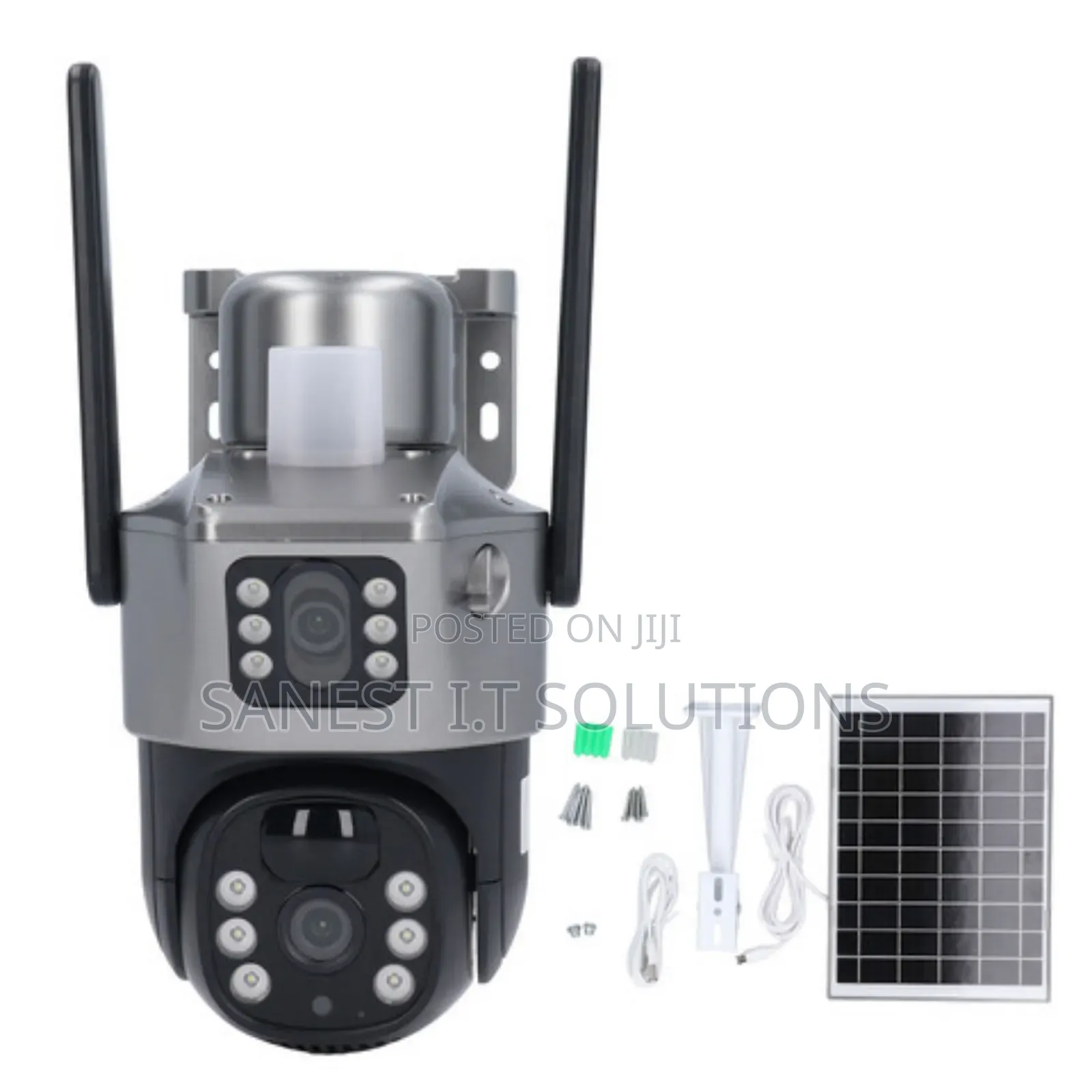 Solar Camera With Dual Lens With Alarm 4g