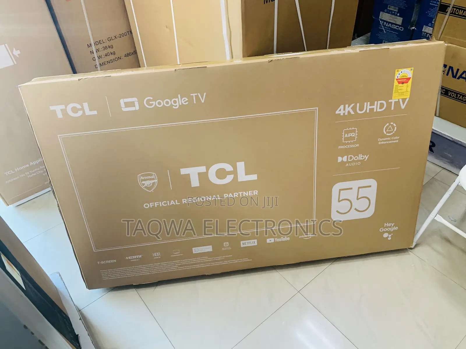 Upgraded ~Tcl Smart 55” Tv