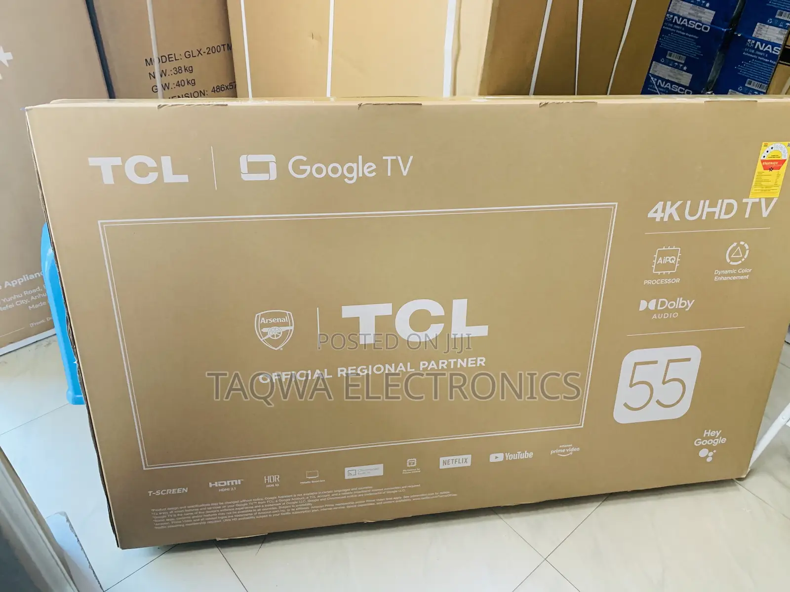 Upgraded ~Tcl Smart 55” Tv