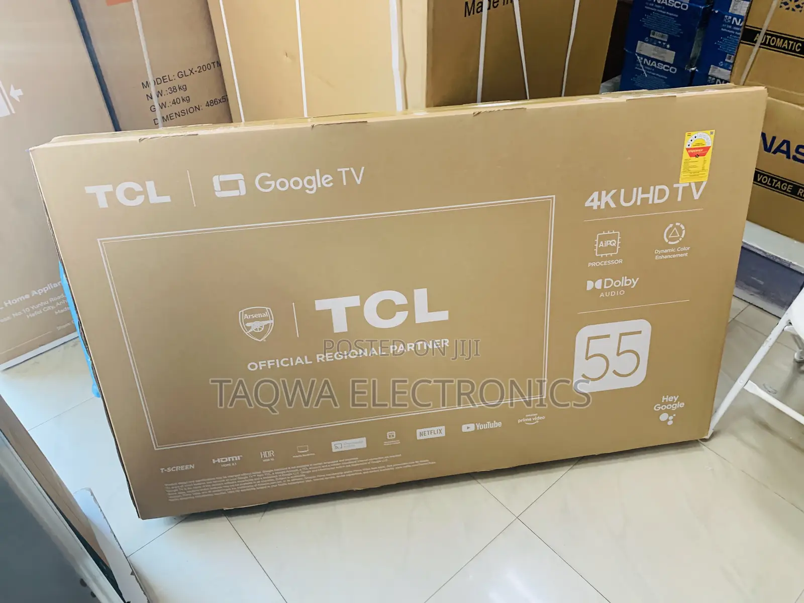 Four (4)K TCL 55 Google Smart Tv