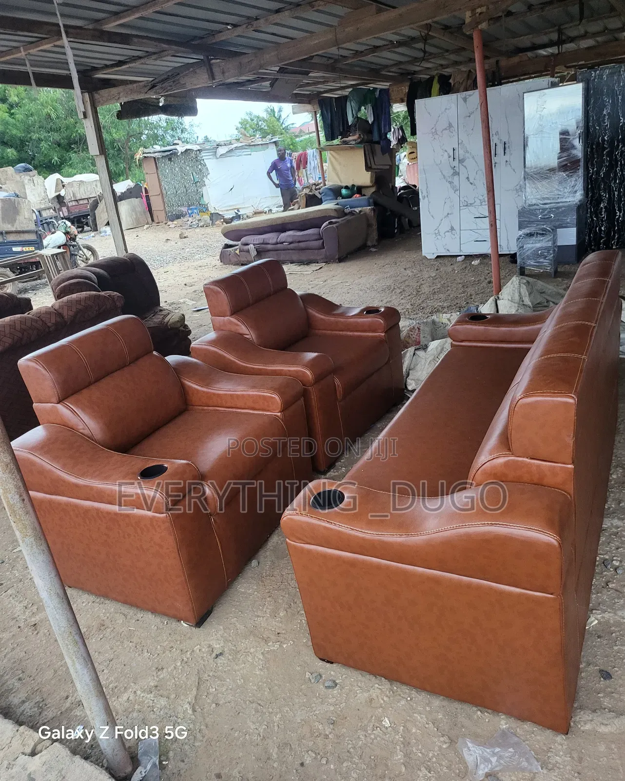 Brand New Quality Leather Sofa Set