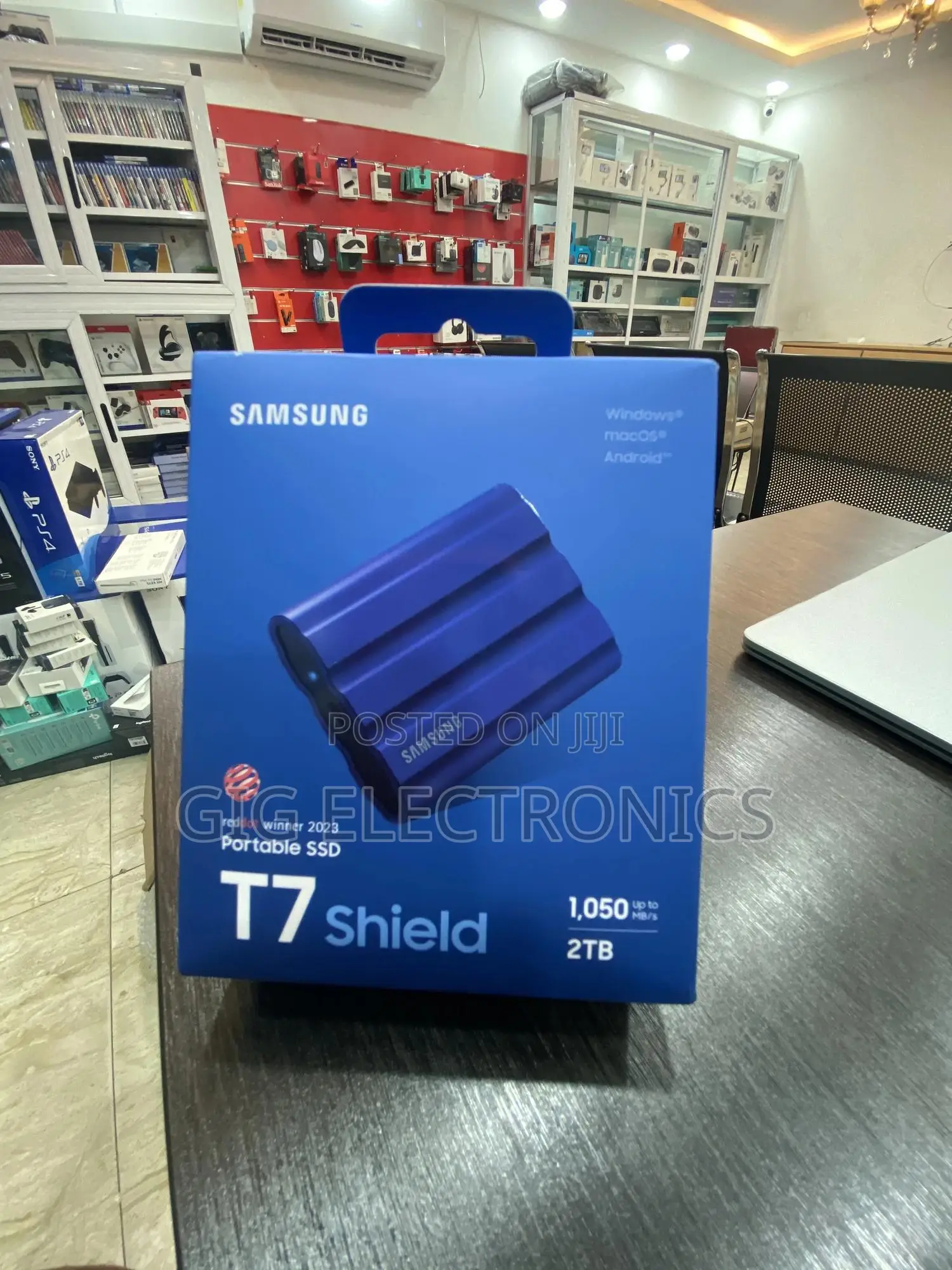 Samsung T7 Shield Portable External Ssd 2tb - Blue