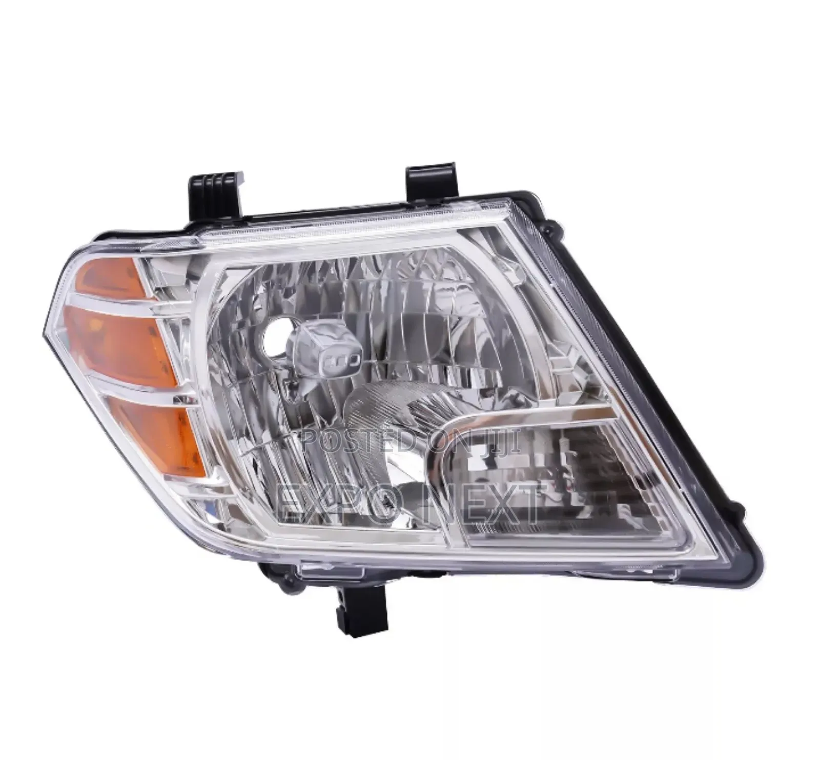 Nissan For Frontier Chrome W/Amber Pair Headlight 2017-2018
